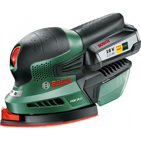 BOSCH PSM 18V LI ΠΟΛΥΤΡΙΒΕΙΟ ΜΠΑΤΑΡΙΑΣ ΜΕ ΜΠΑΤΑΡΙΑ ΚΑΙ ΦΟΡΤΙΣΤΗ