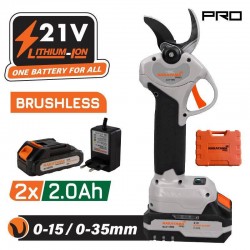 Nakayama EC1435 Ψαλίδι Κλαδέματος Μπαταρίας Brushless 21V 2x2Ah/2Ah με Μέγιστη Διάμετρο Κοπής 35mm