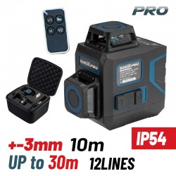 BORMANN Pro BDM6900 Αλφάδι Αυτορυθμιζόμενο Γραμμικό Laser, Πράσινης Δέσμης,3*360°,12 Γραμμές